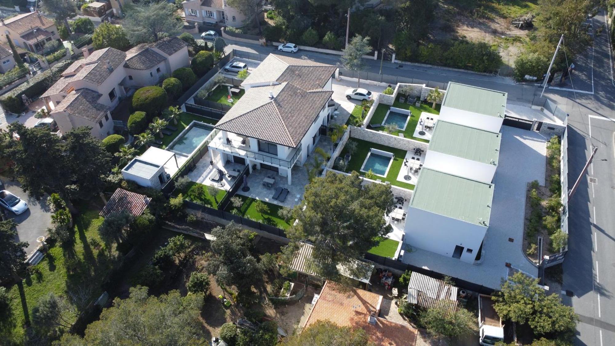 Etoile Du Berger Saint Aygulf 3 Villas Et 4 Appartements Jardin Individuel Et Piscine Chauffee En Saison - La Mer Et Les Plages 450 M Exteriör bild
