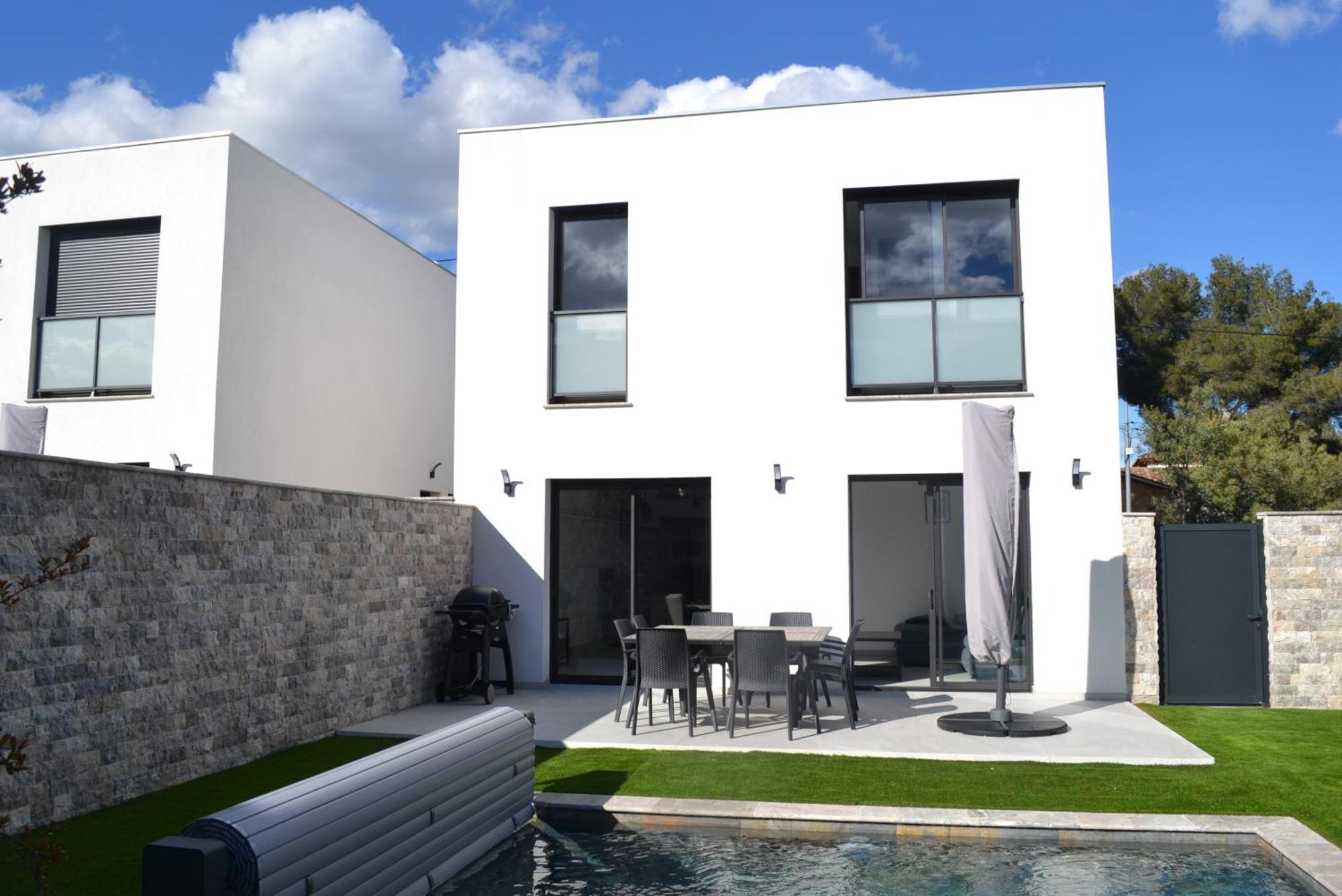 Etoile Du Berger Saint Aygulf 3 Villas Et 4 Appartements Jardin Individuel Et Piscine Chauffee En Saison - La Mer Et Les Plages 450 M Exteriör bild